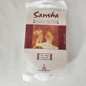 Sansha Demi Pointe White Soft Ballet Shoes Pro Ref 1 Canvas Size 6 Width M